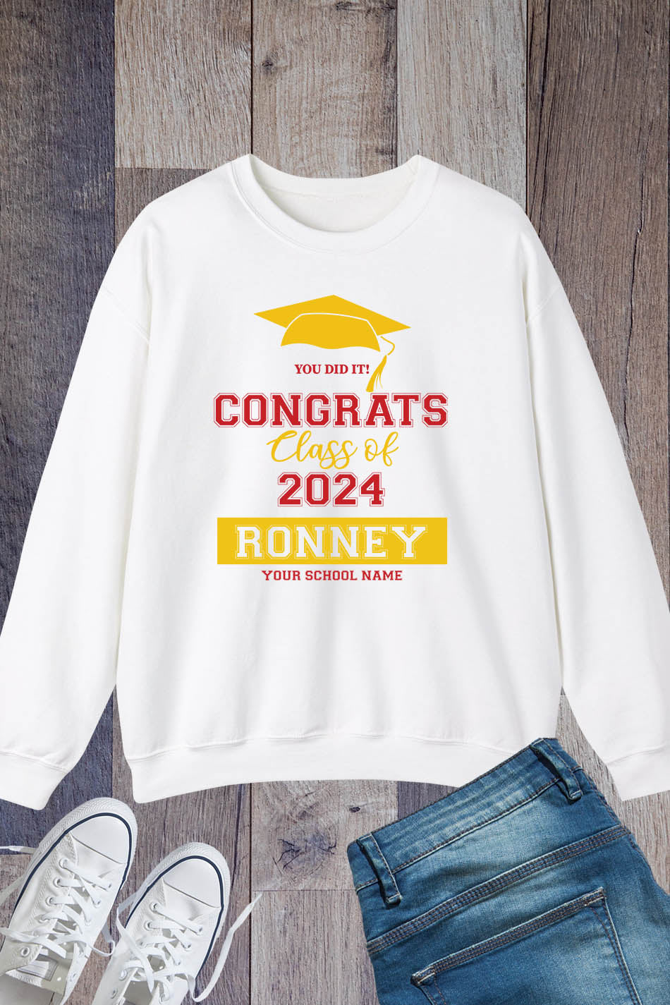 Congrats Class of 2024 Personalized Sweatshirts