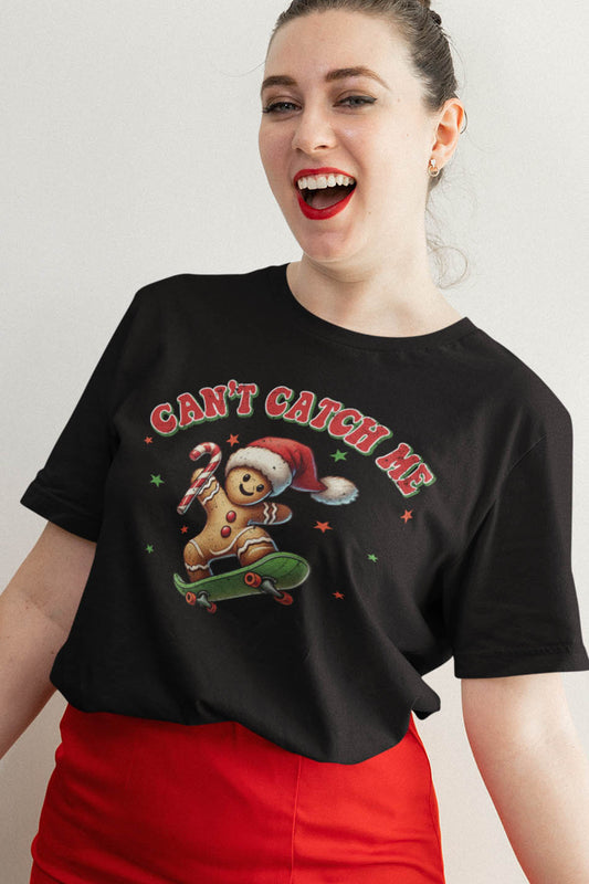 Can't Catch Me Funny Christmas Gingerbread Shirt