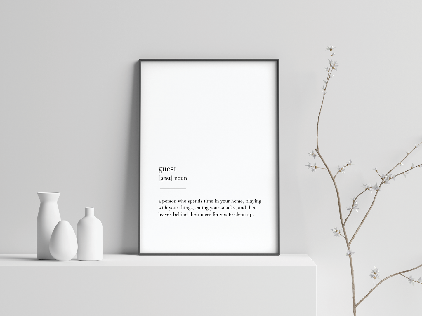 Guest Definition Art Prints