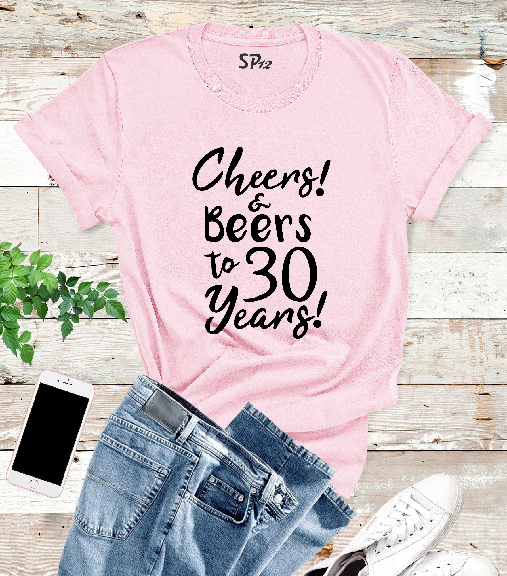 Chees and Beers to 30 Years 30th Birthday Tshirt