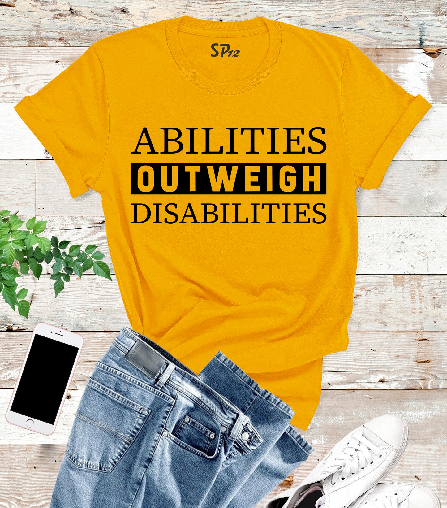 Abilities Outweigh Disabilities Autism Awareness T Shirt