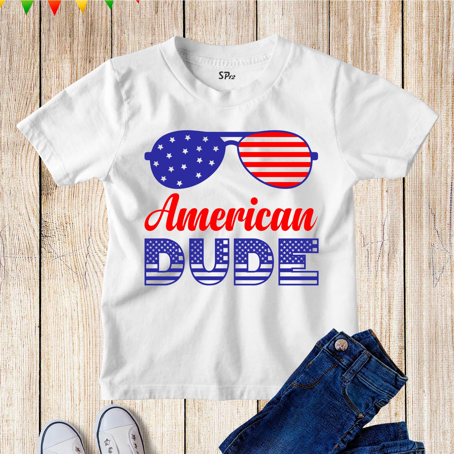 American Dude Sunglass 4th Of July Independence Day T Shirt