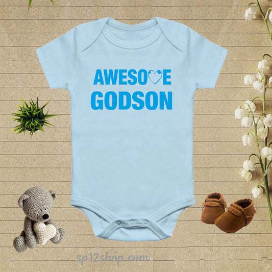 Awesome Godson Best Gift Baby Bodysuit Onesie