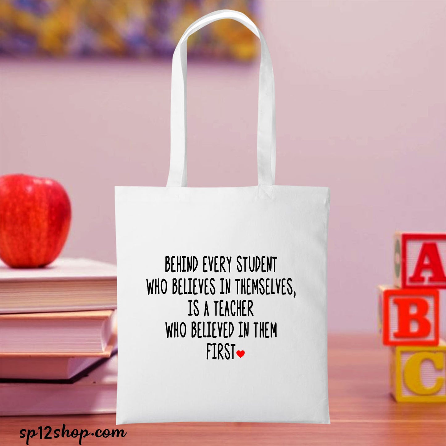 Awesome Teacher Appreciation Custom Thank You Shopping Tote Bag