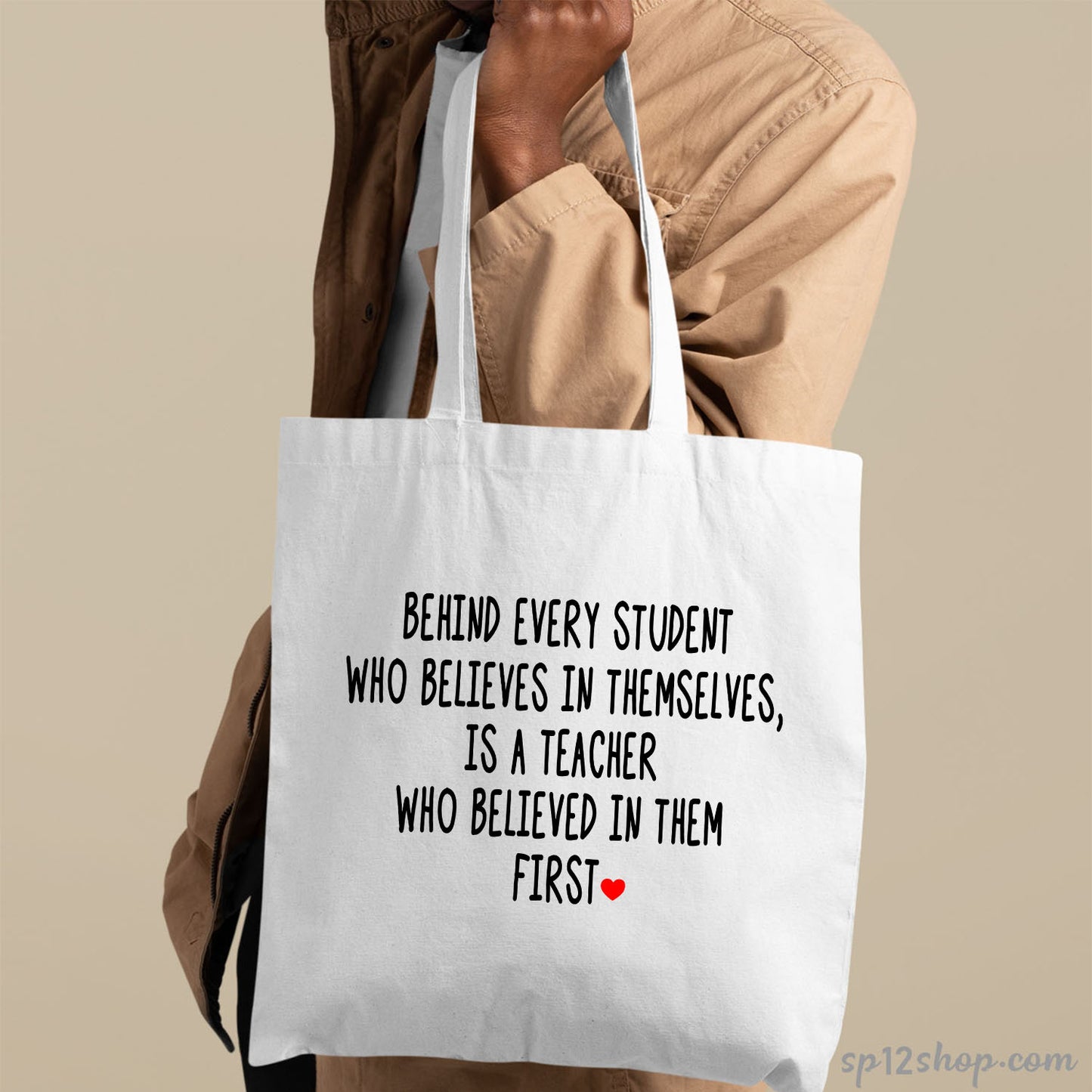 Awesome Teacher Appreciation Custom Thank You Shopping Tote Bag