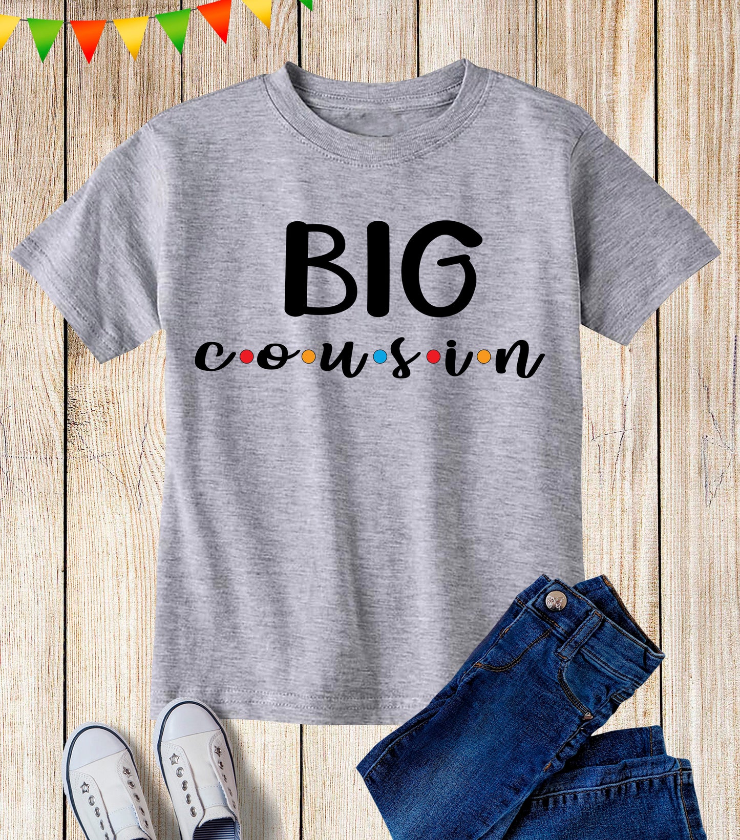 Big Cousin Friends Theme Toddler T Shirt