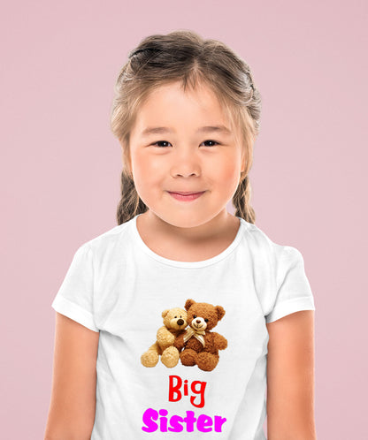 Big Sister Teddy Bear Kids T Shirt