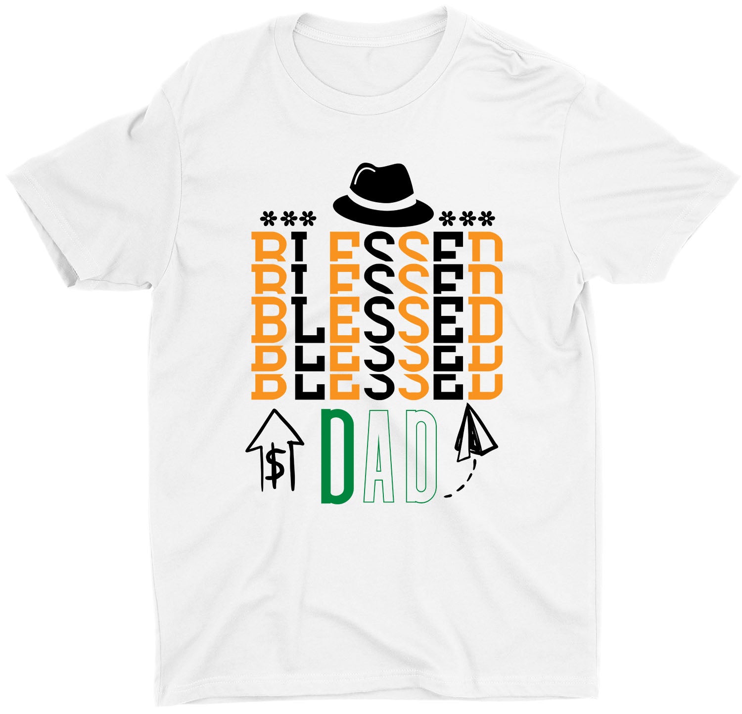 blessed-dad-memories-fathers-day-custom-short-sleeve-birthday-gifts