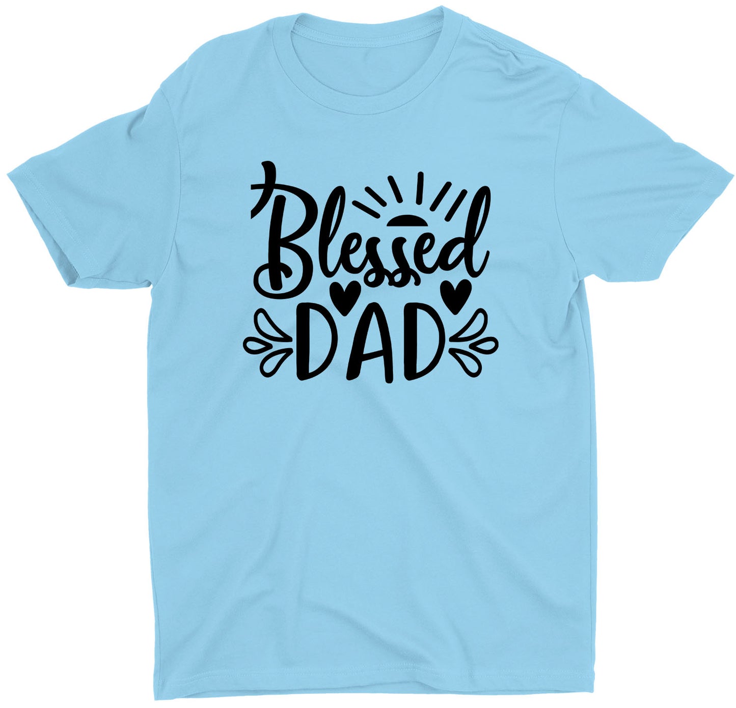 blessed-dad-memories-fathers-day-custom-short-sleeve-birthday-gift