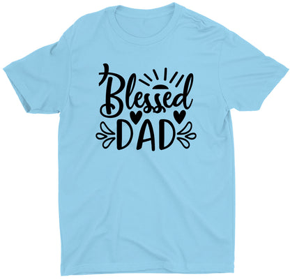 blessed-dad-memories-fathers-day-custom-short-sleeve-birthday-gift