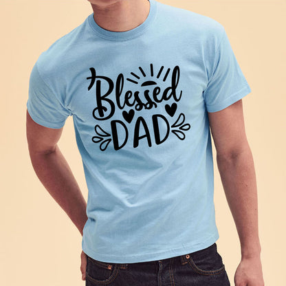 blessed-dad-memories-fathers-day-custom-short-sleeve-birthday-gift