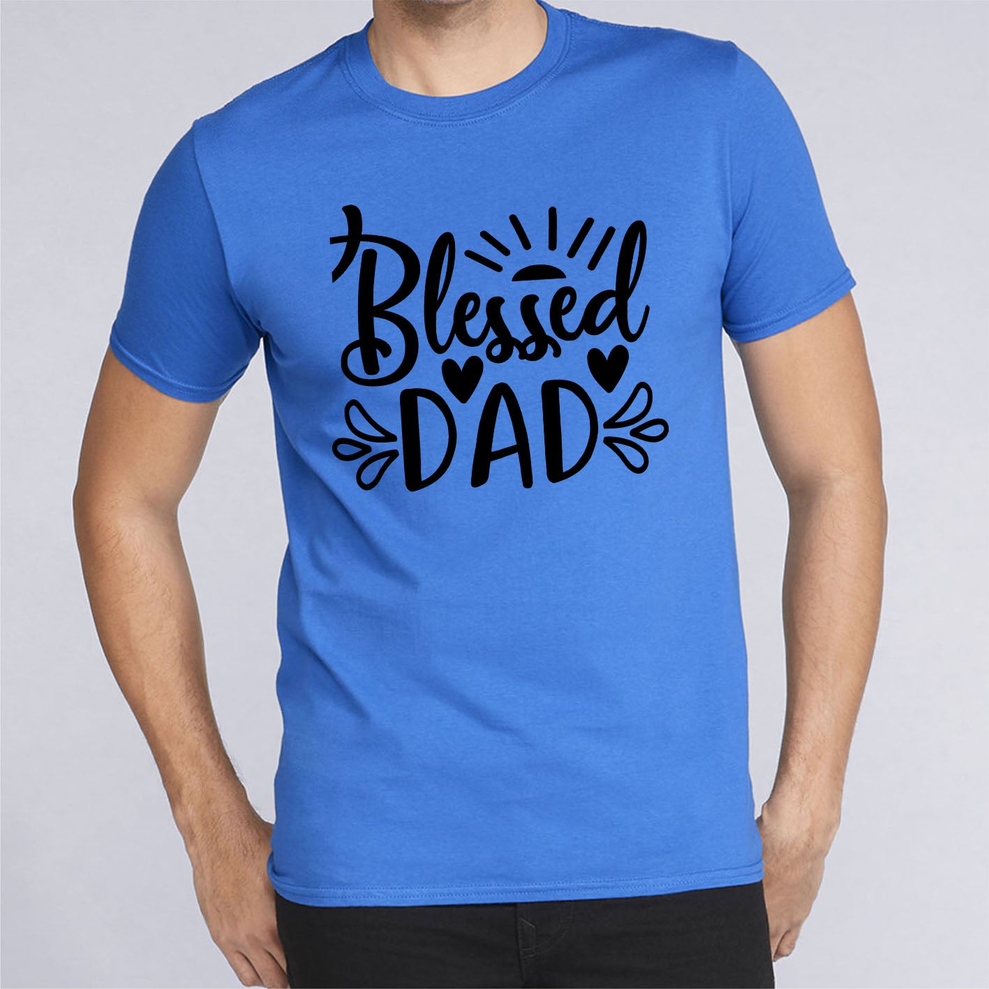 blessed-dad-memories-fathers-day-custom-short-sleeve-birthday-gift