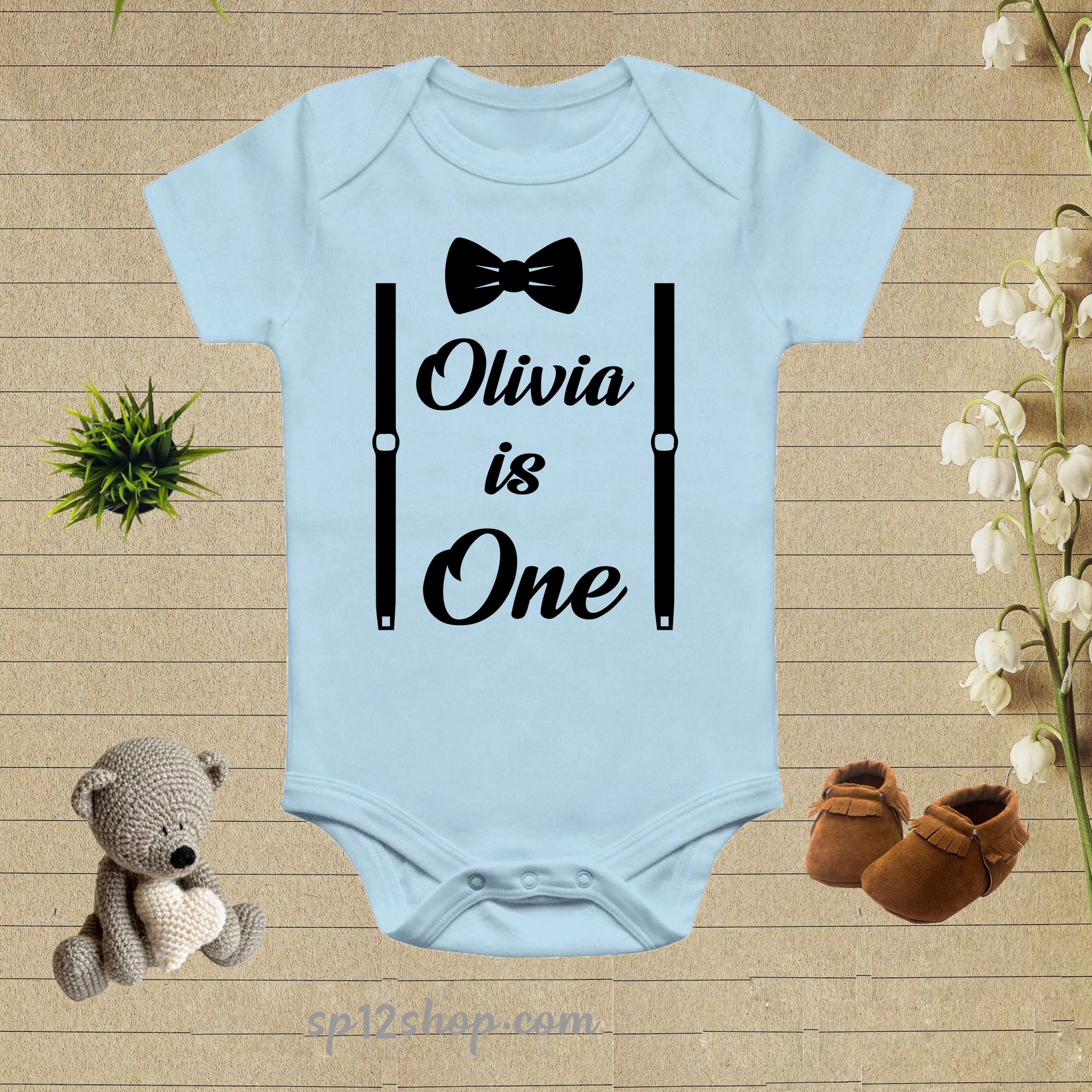 Boys Clothing Set Personalise Baby Bodysuit