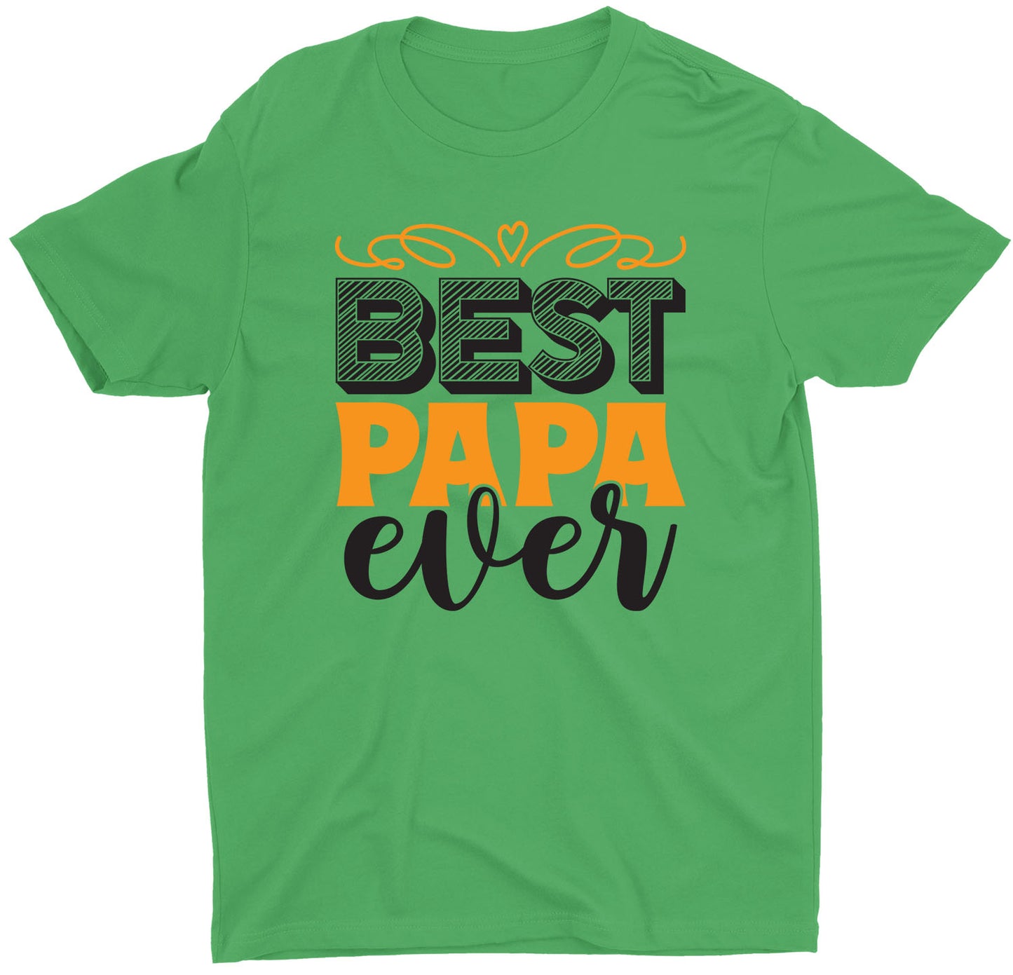 best-papa-ever-father's-day-gift-custom-short-sleeve-daddy-t-shirt