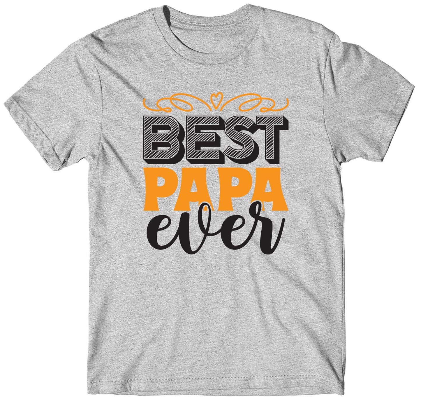 best-papa-ever-father's-day-gift-custom-short-sleeve-daddy-t-shirt