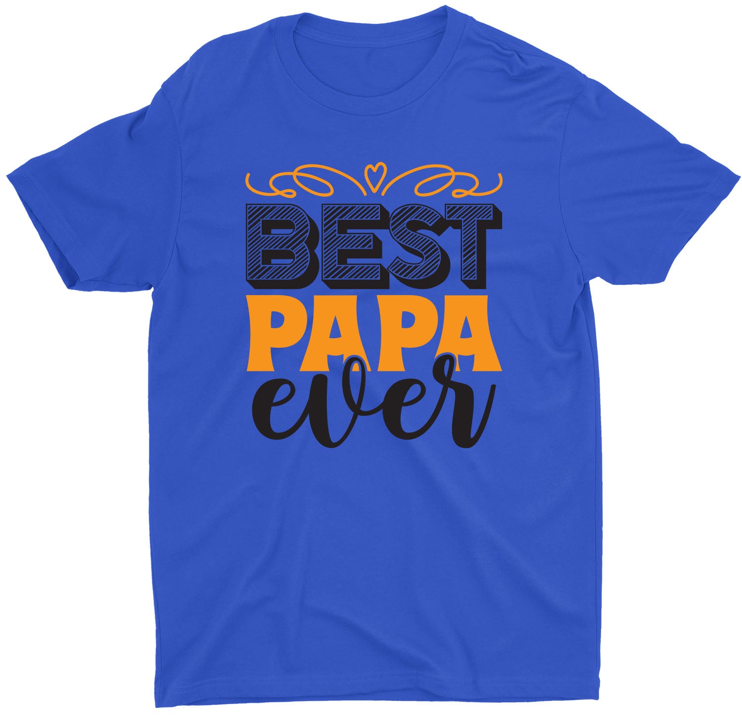 best-papa-ever-father's-day-gift-custom-short-sleeve-daddy-t-shirt