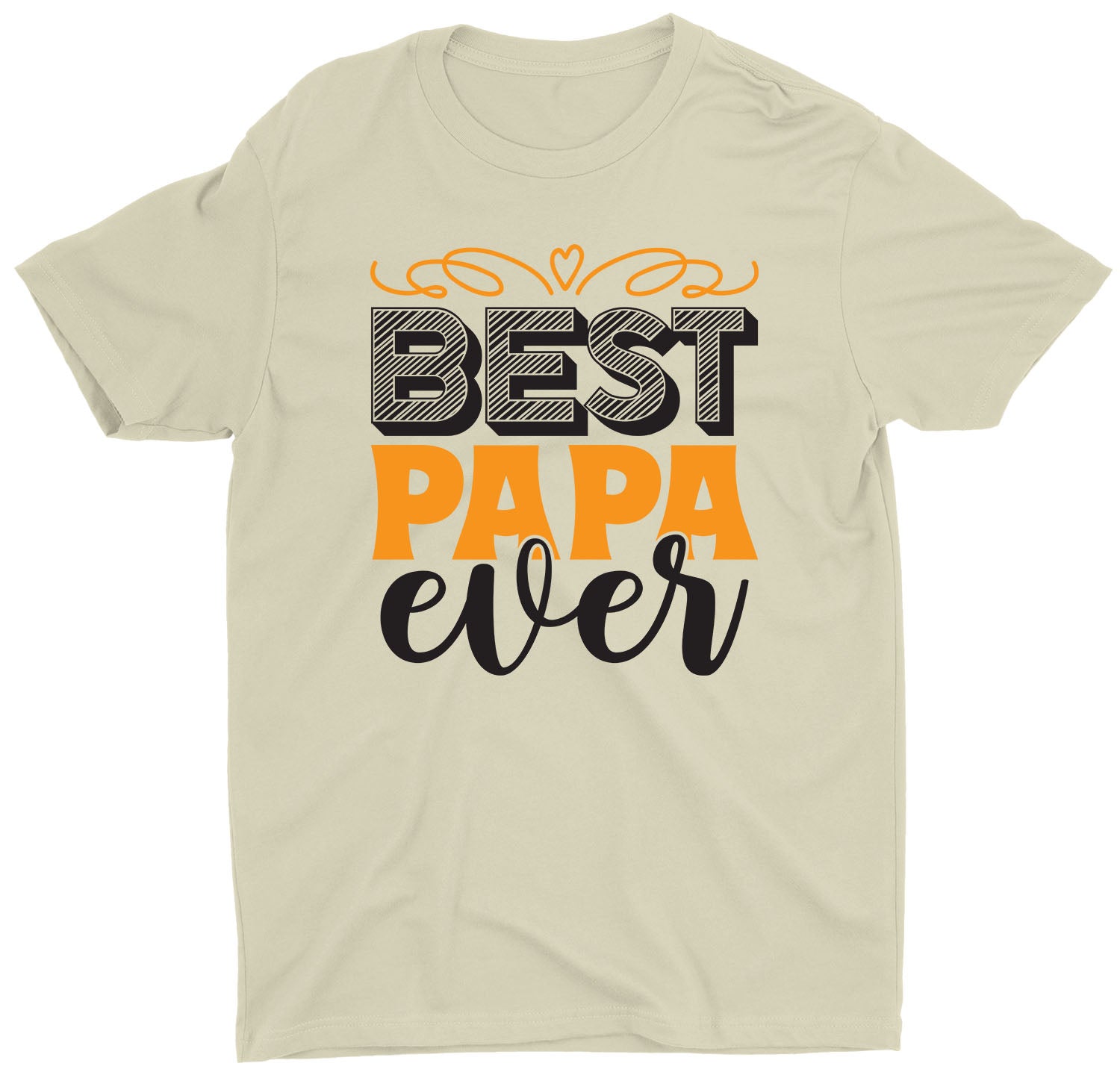 best-papa-ever-father's-day-gift-custom-short-sleeve-daddy-t-shirt