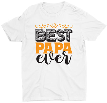 best-papa-ever-father's-day-gift-custom-short-sleeve-daddy-t-shirt