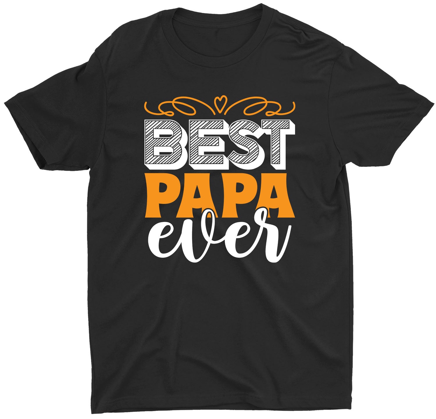 best-papa-ever-father's-day-gift-custom-short-sleeve-daddy-t-shirt