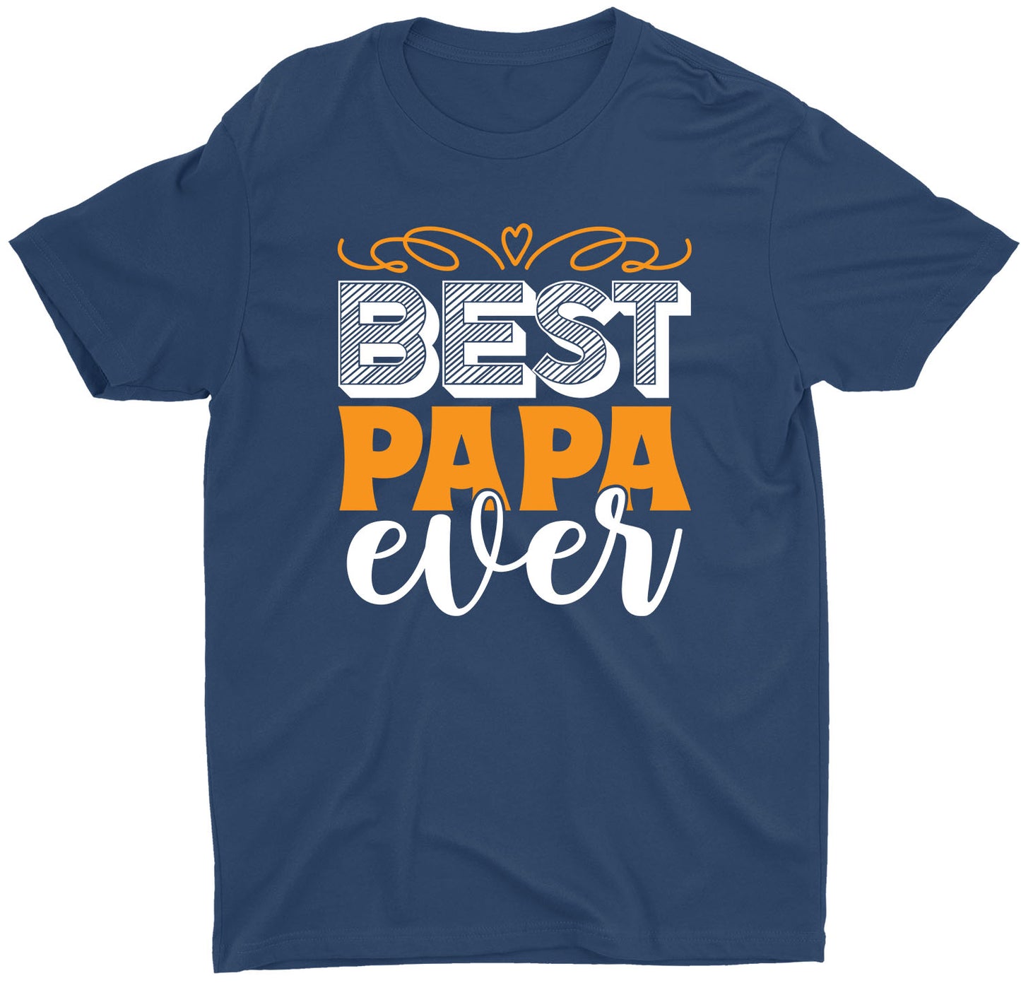 best-papa-ever-father's-day-gift-custom-short-sleeve-daddy-t-shirt