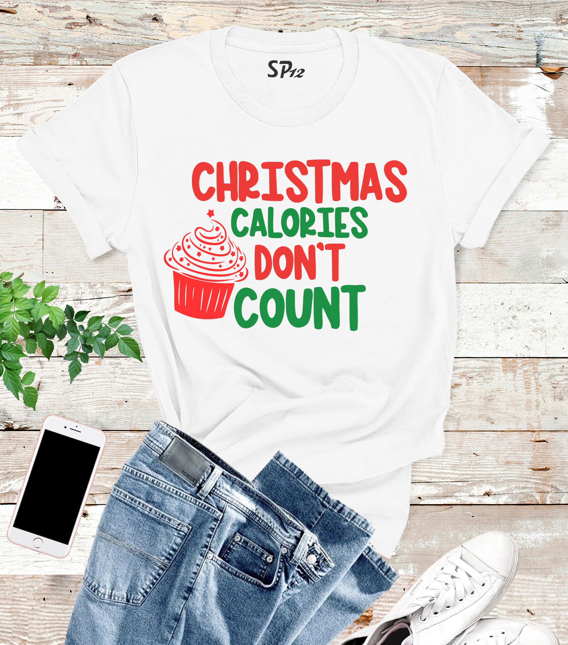 Christmas Calories Don't Count T Shirt