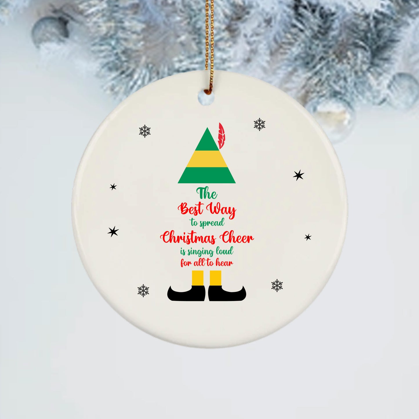 Christmas Cheer Elf Ornament