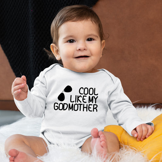 Cool Like My Godmother Baptism Baby Bodysuit