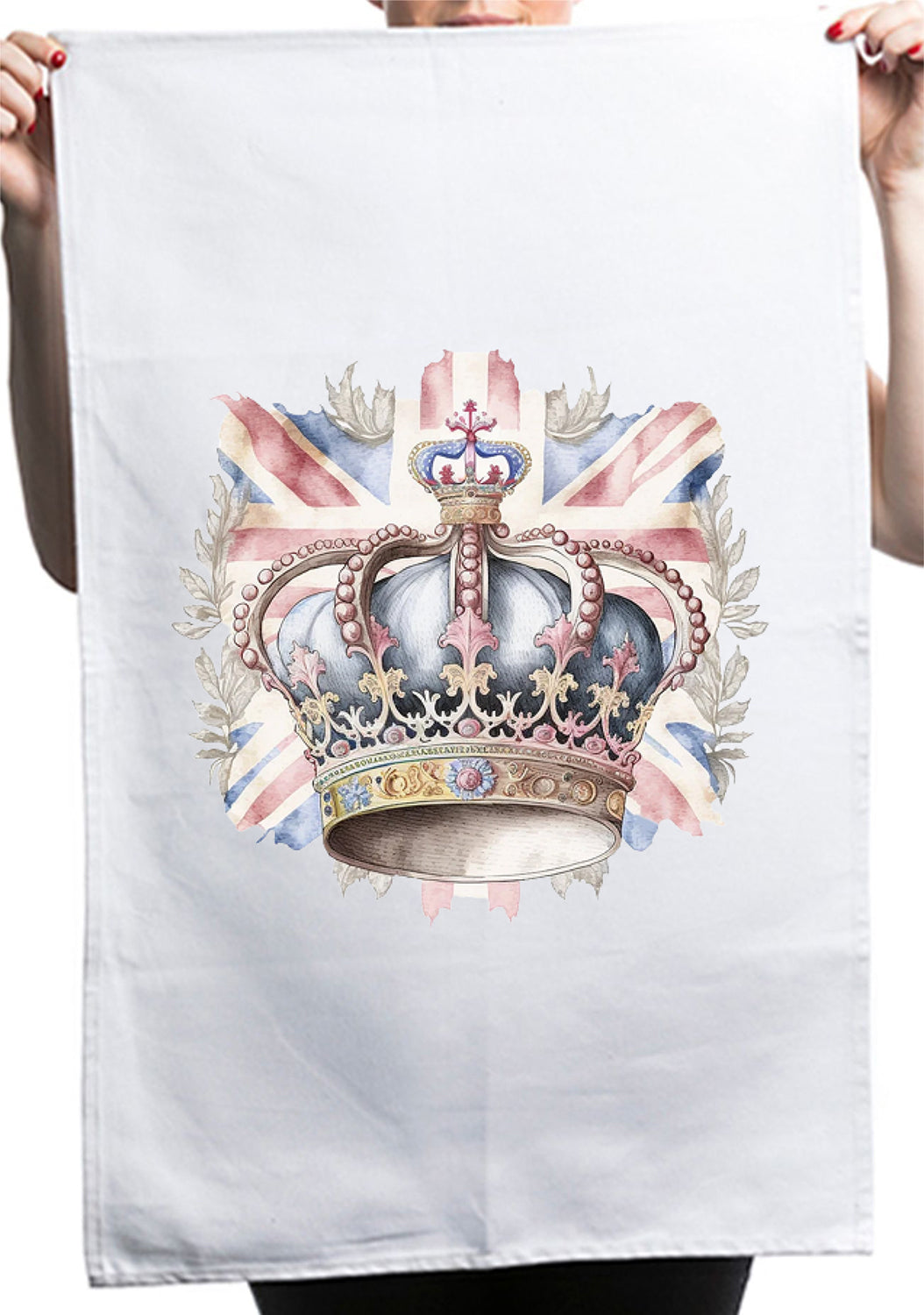 King Charles III Coronation Union Jack 6th May Kitchen Table Tea Towel