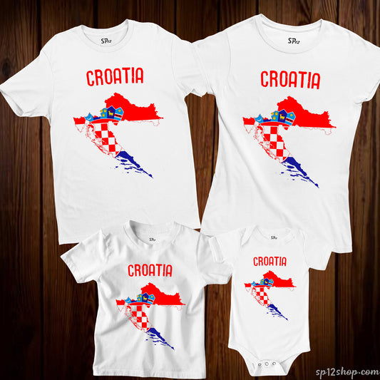 Croatia Flag T Shirt Olympics FIFA World Cup Country Flag Tee Shirt