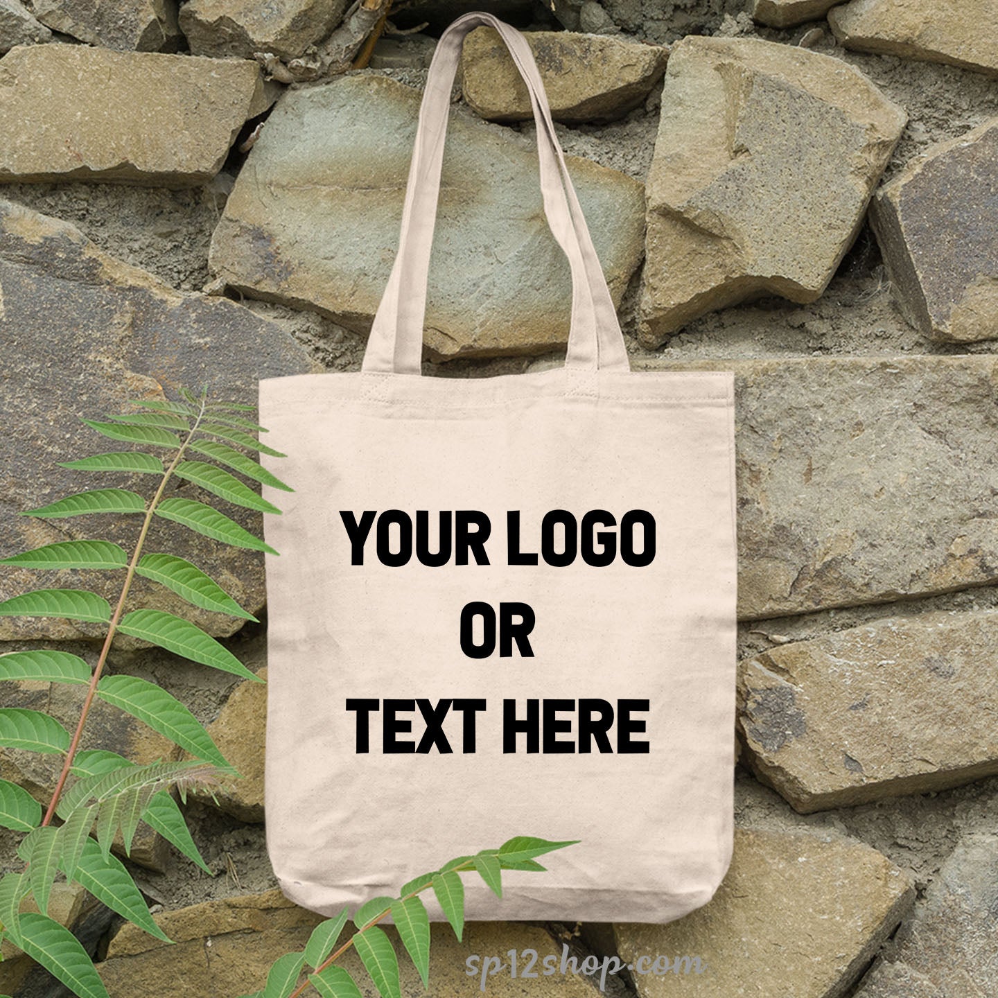 Custom Your Logo Or text Tote Bag