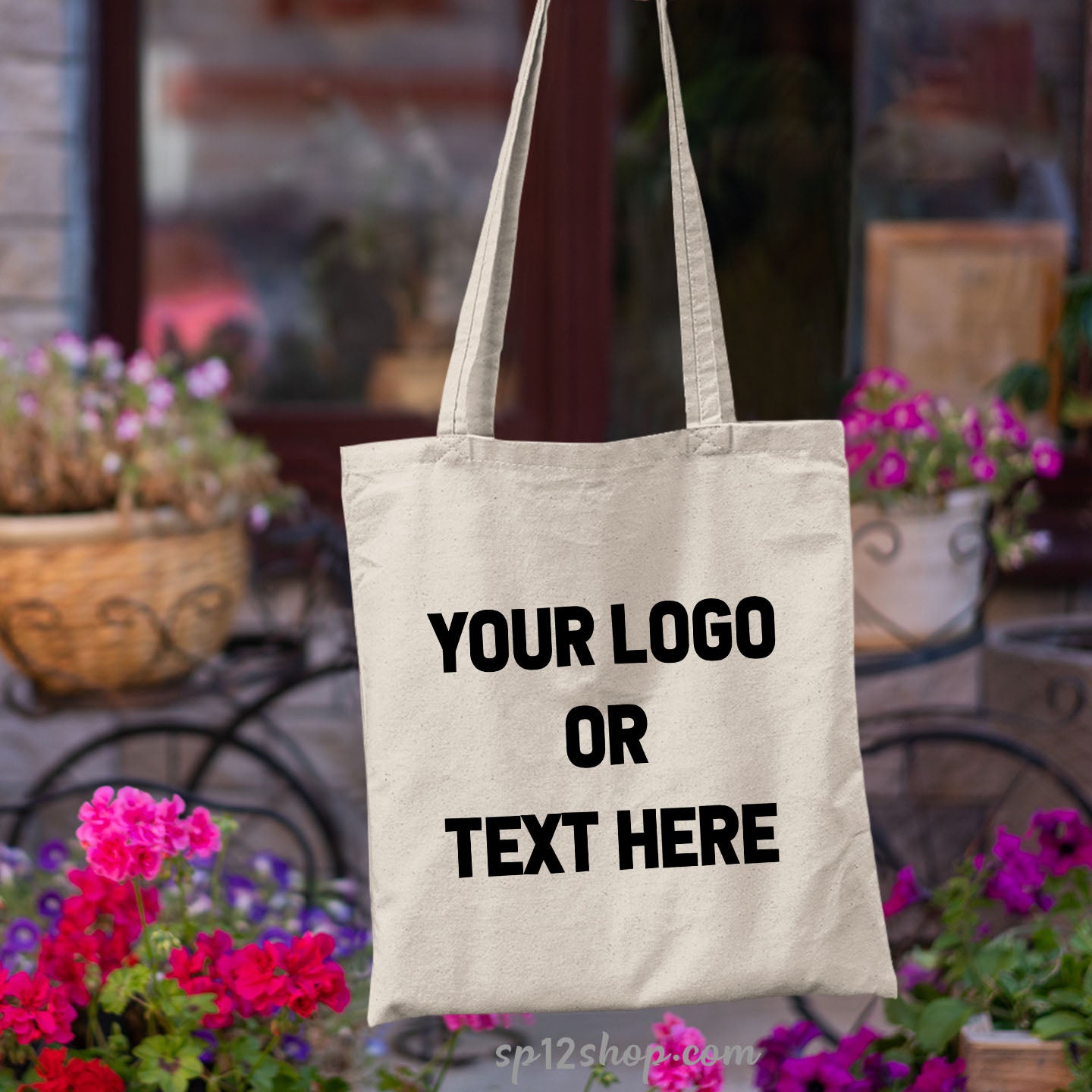 Custom Your Logo Or text Tote Bag