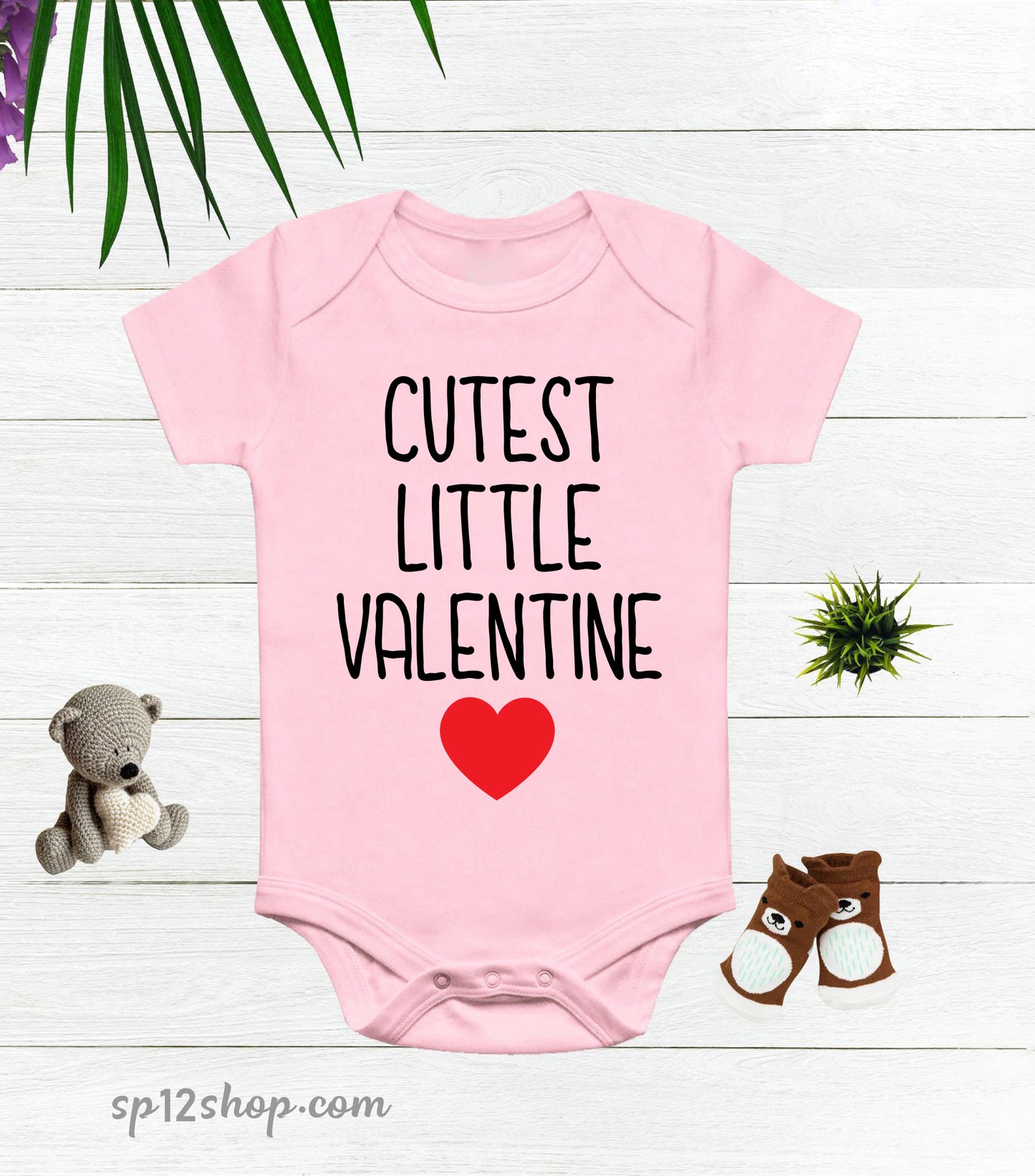 Cutest Little Valentine Baby Bodysuit