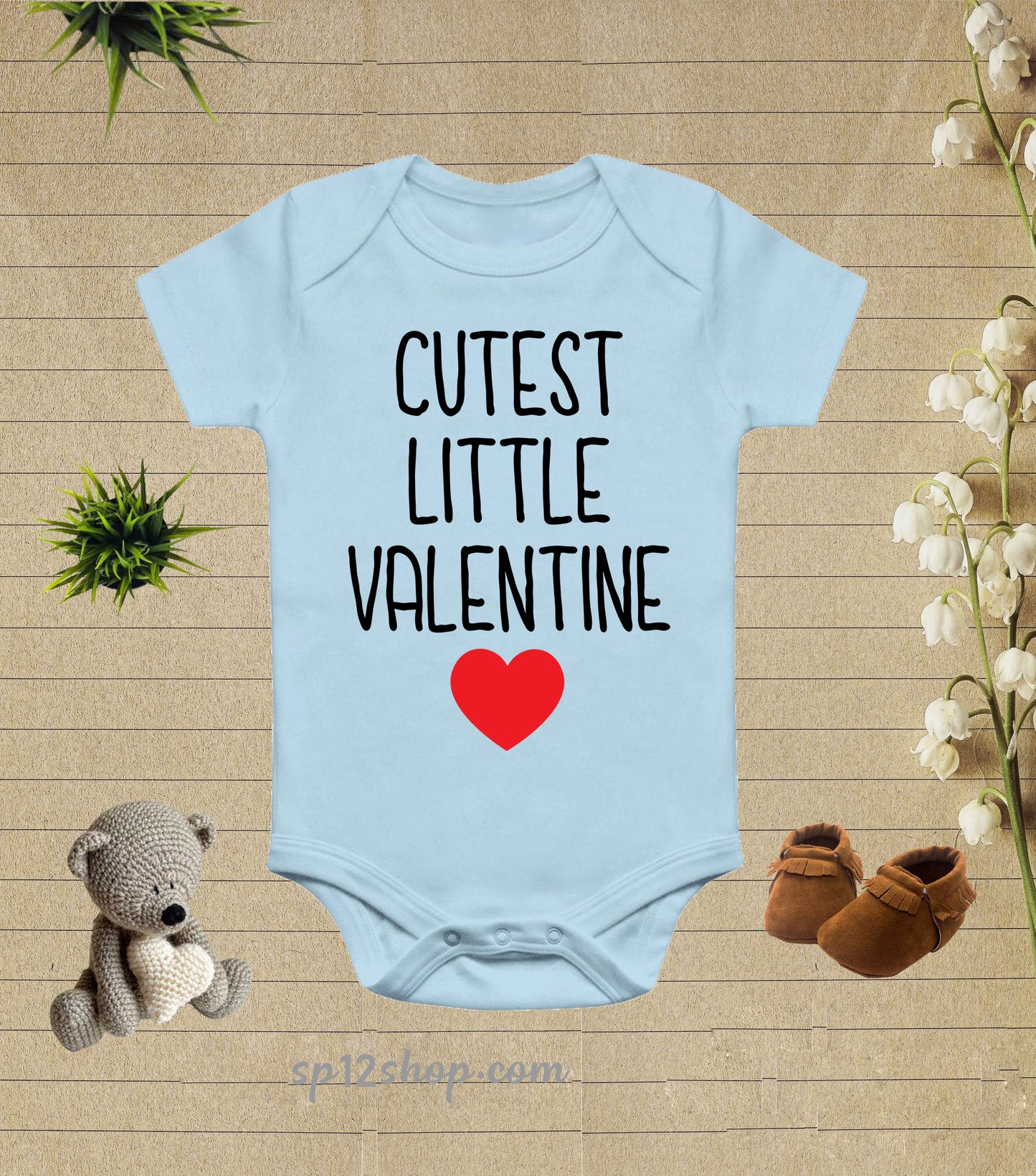 Cutest Little Valentine Baby Bodysuit