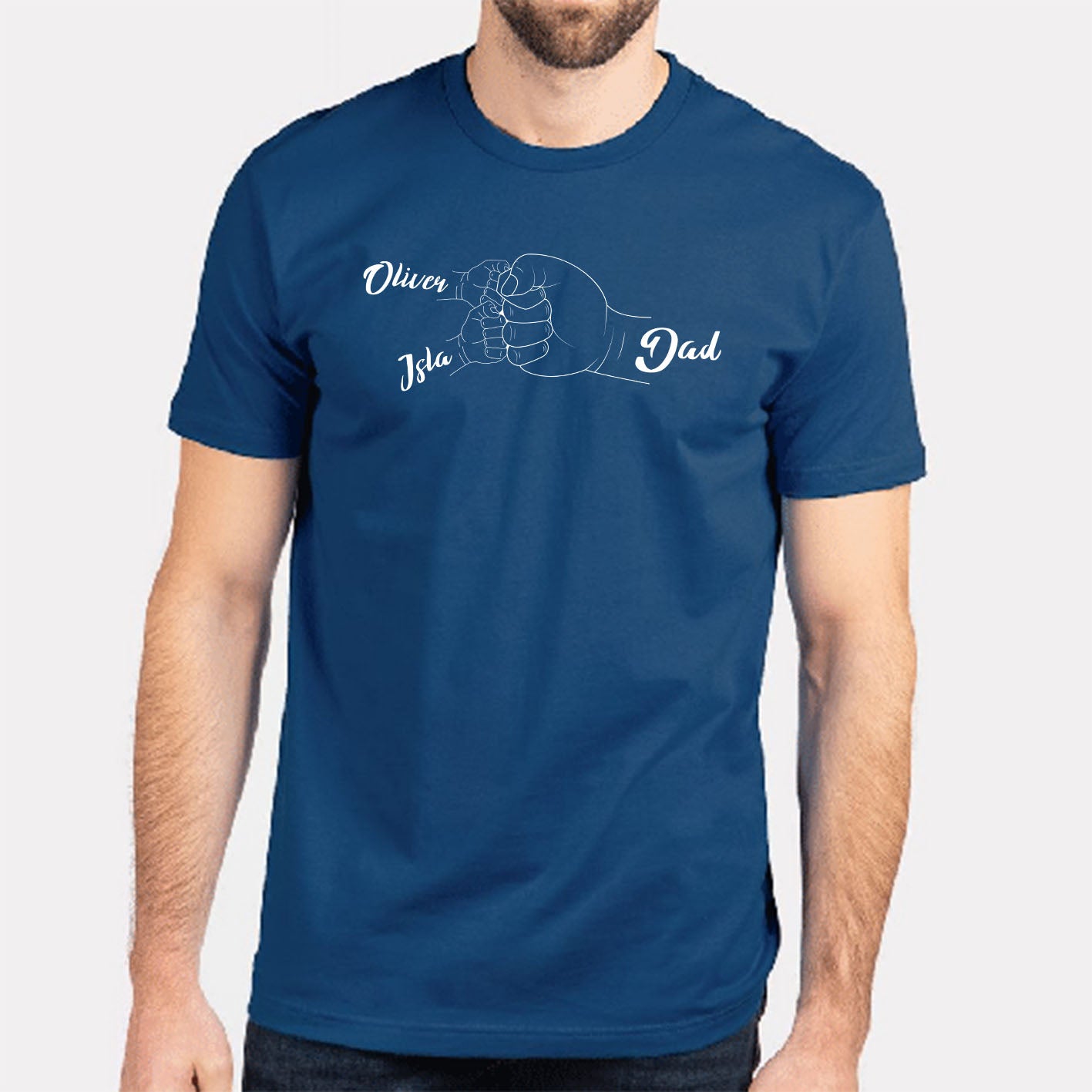 bump-dad-and-son-custom-name-short-sleeve-fathers-day-t-shirts-gift-