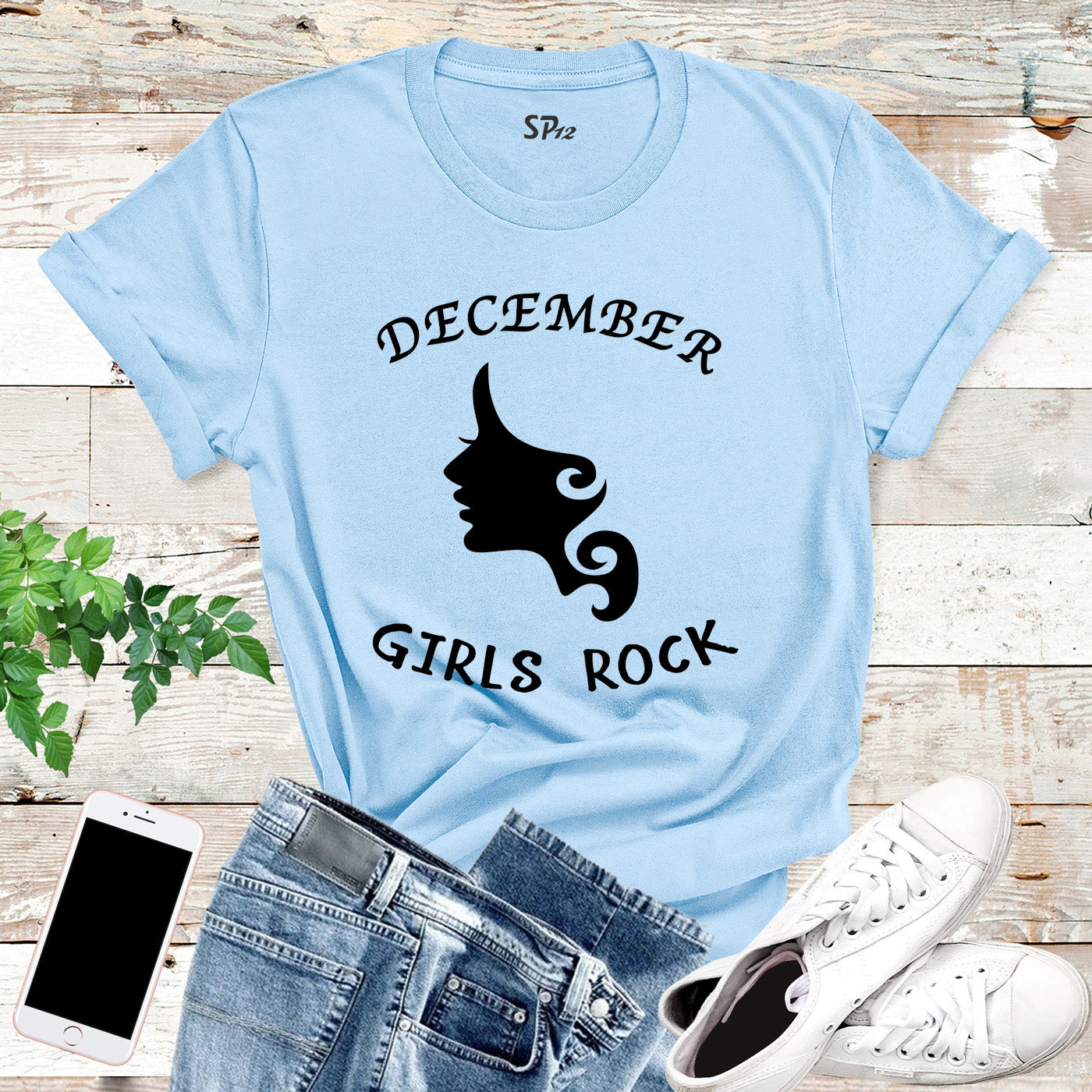 December Girls Rock Birthday T Shirt