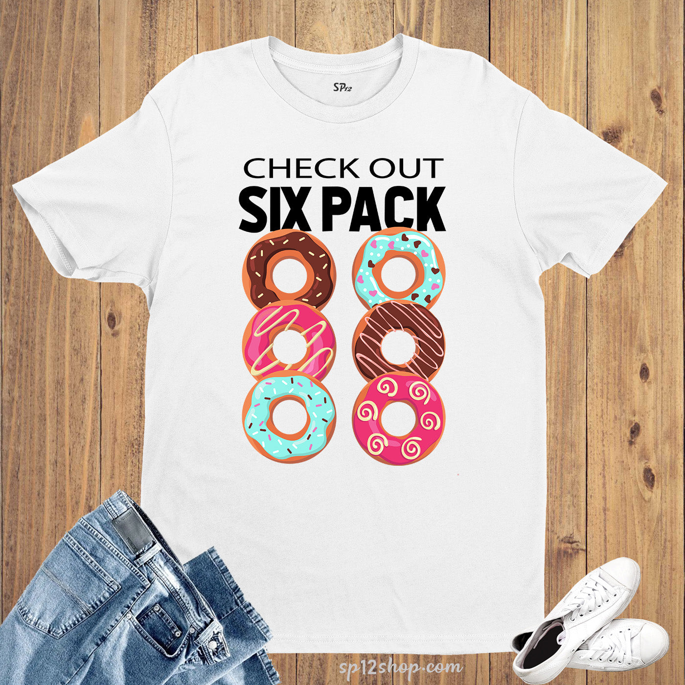 Donut Six Pack Funny T Shirt