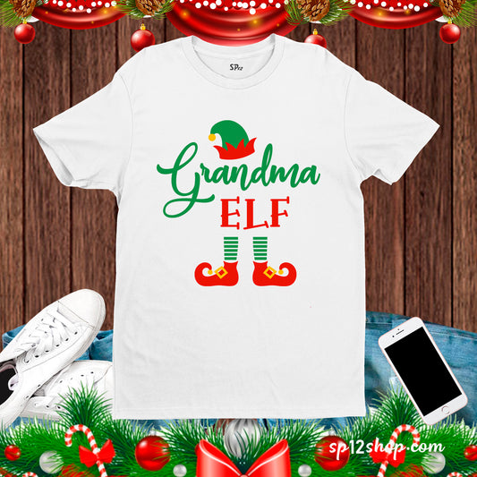 Grandma elf Christmas T shirt