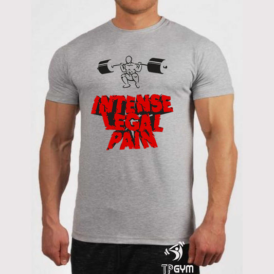 Fitness Crossfit Gym T Shirt Intense Legal Pain Weight Lifting