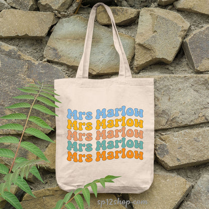 Teacher Appreciation Custom  Librarian Thank You Gifts Shopping Tote Bag