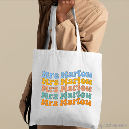 Teacher Appreciation Custom  Librarian Thank You Gifts Shopping Tote Bag