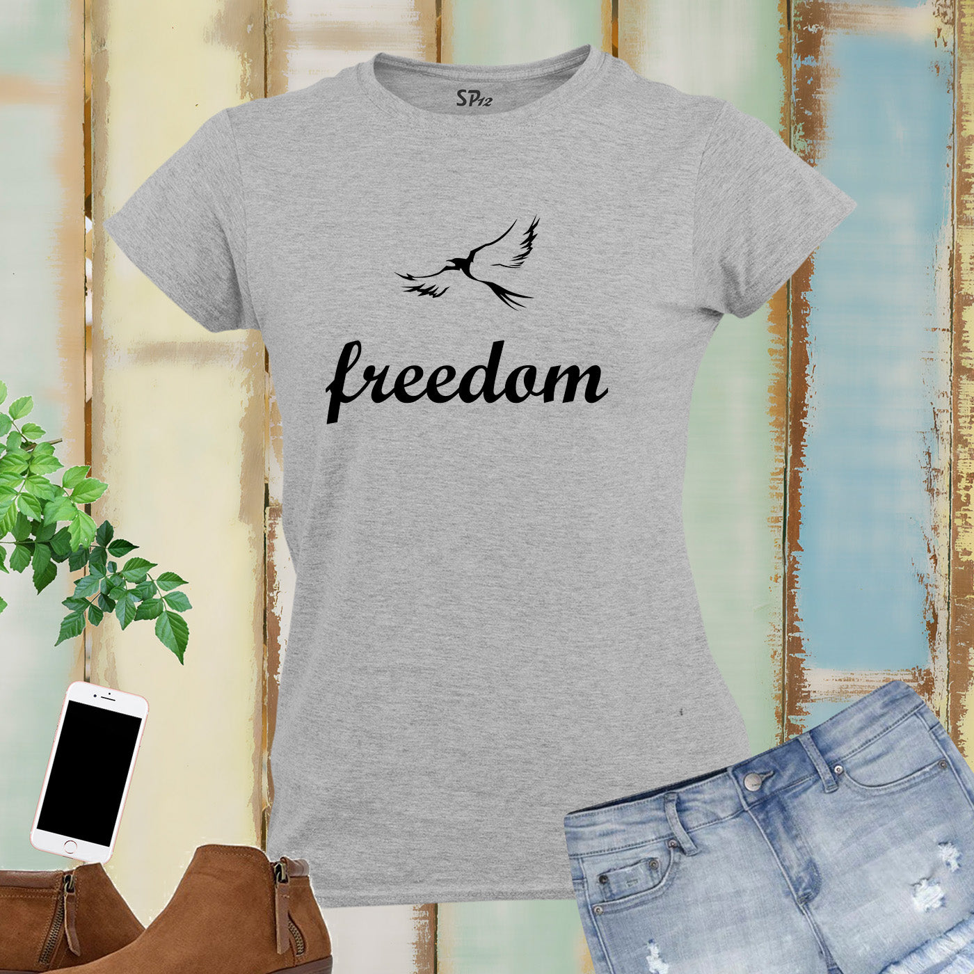 Freedom Bird Dove Women T Shirt