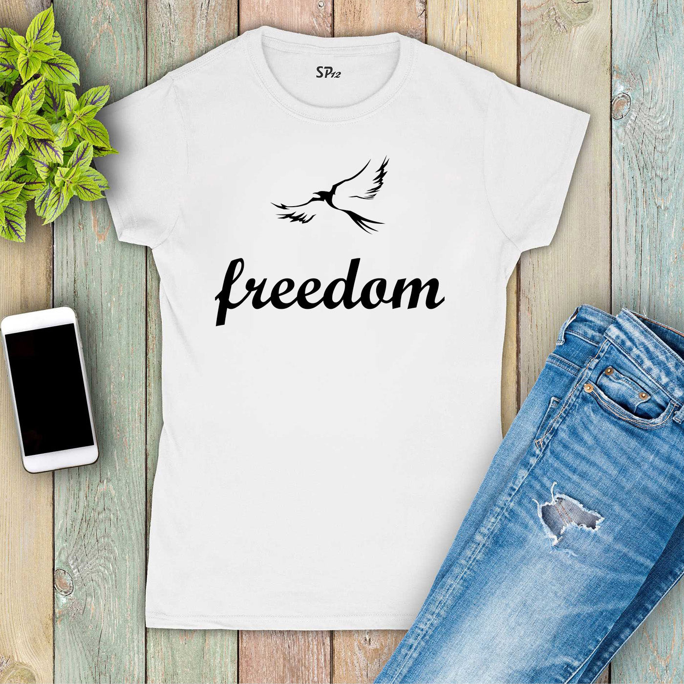 Freedom Bird Dove Women T Shirt