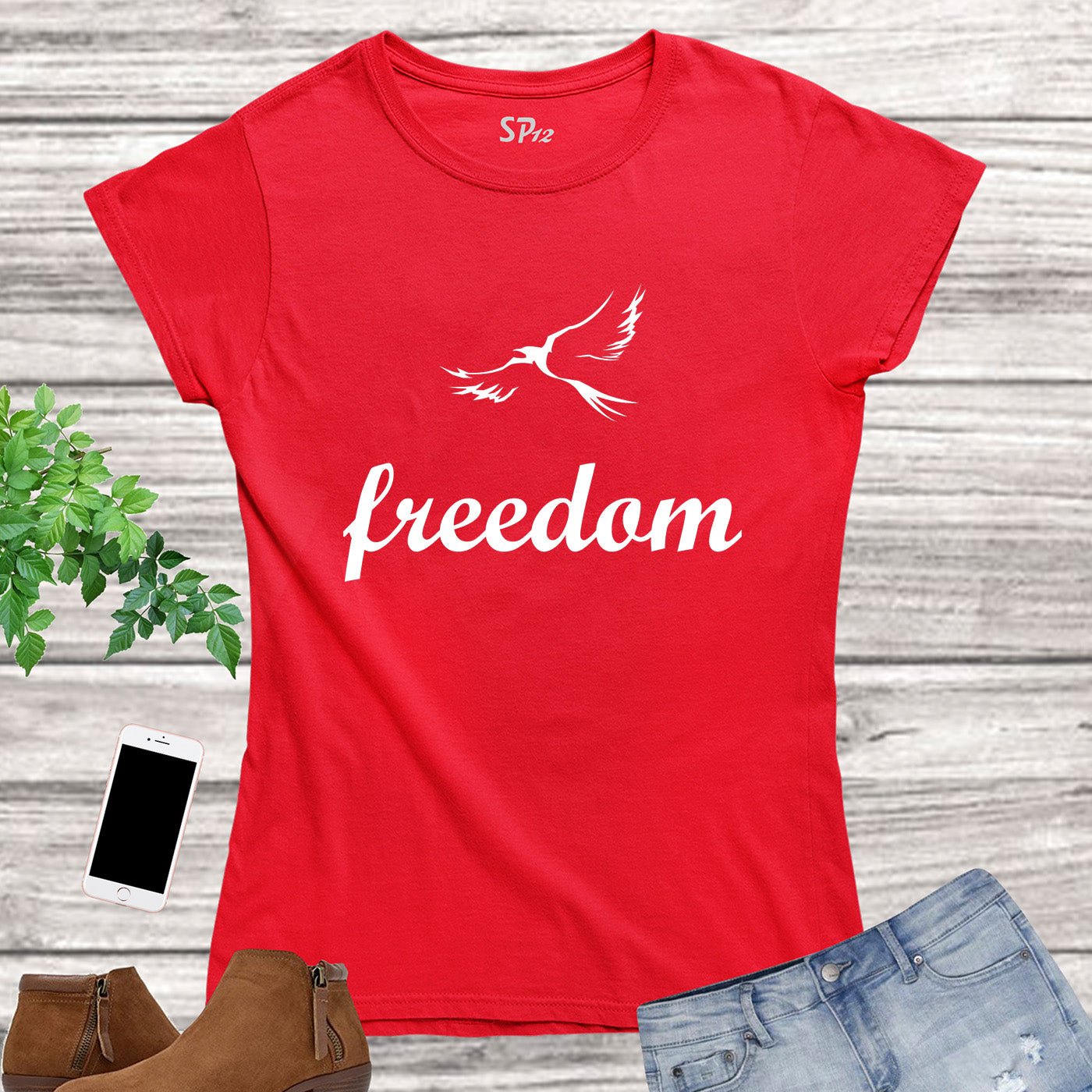 Freedom Bird Dove Women T Shirt