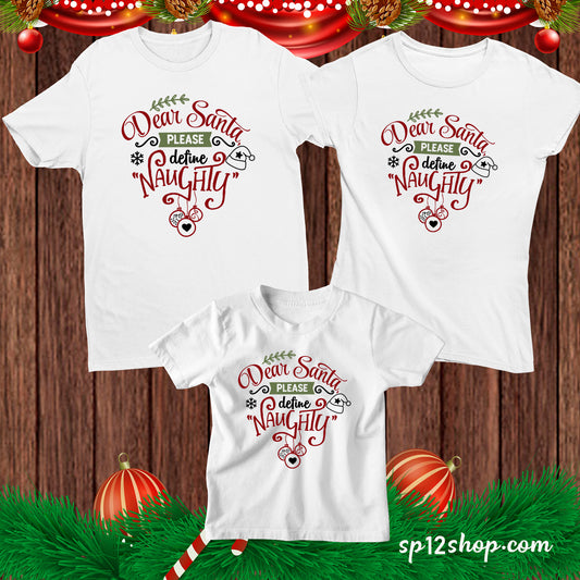 Funny Christmas T shirt Dear Santa I really Tried Tee