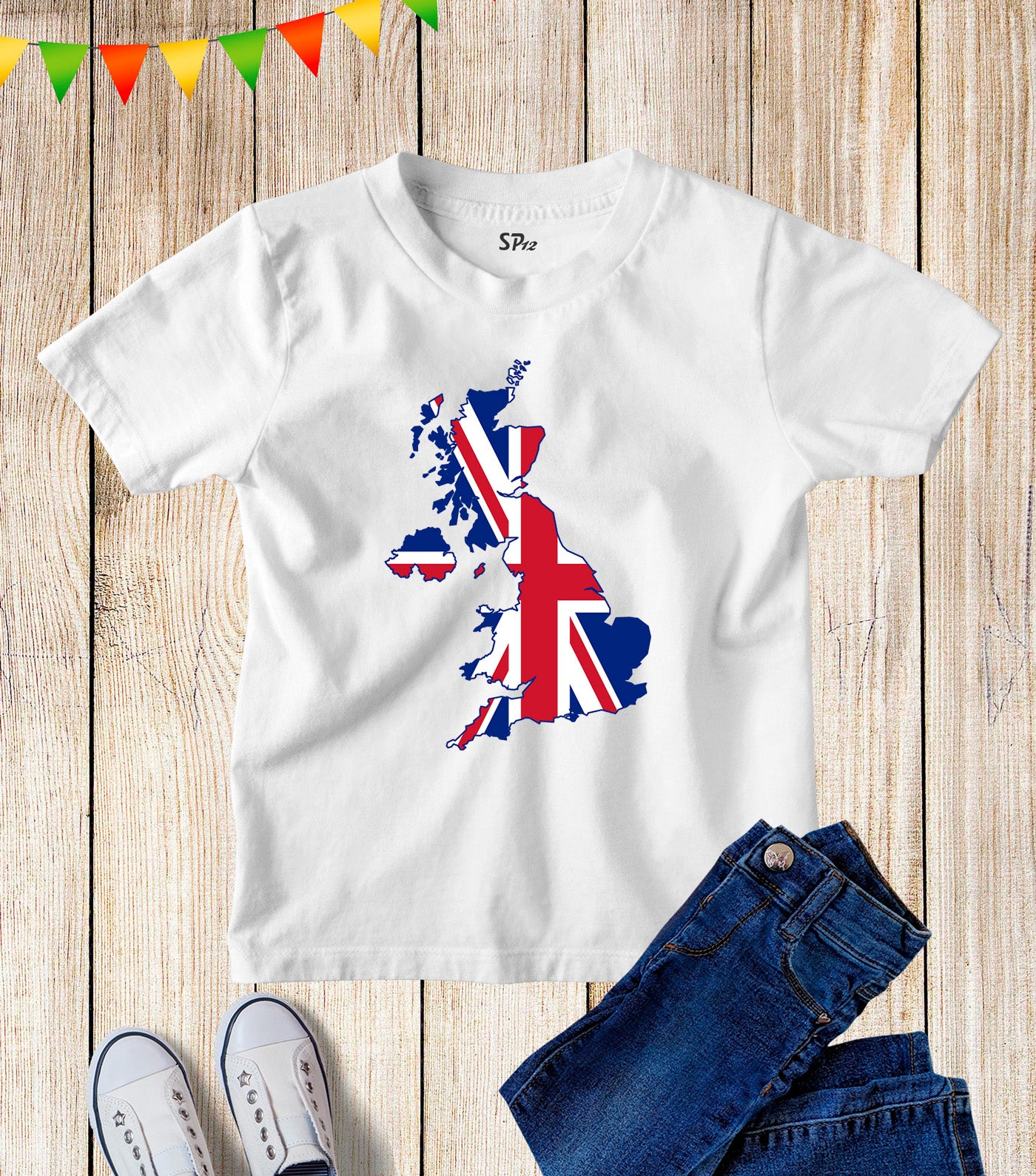 union jack children's t shirt