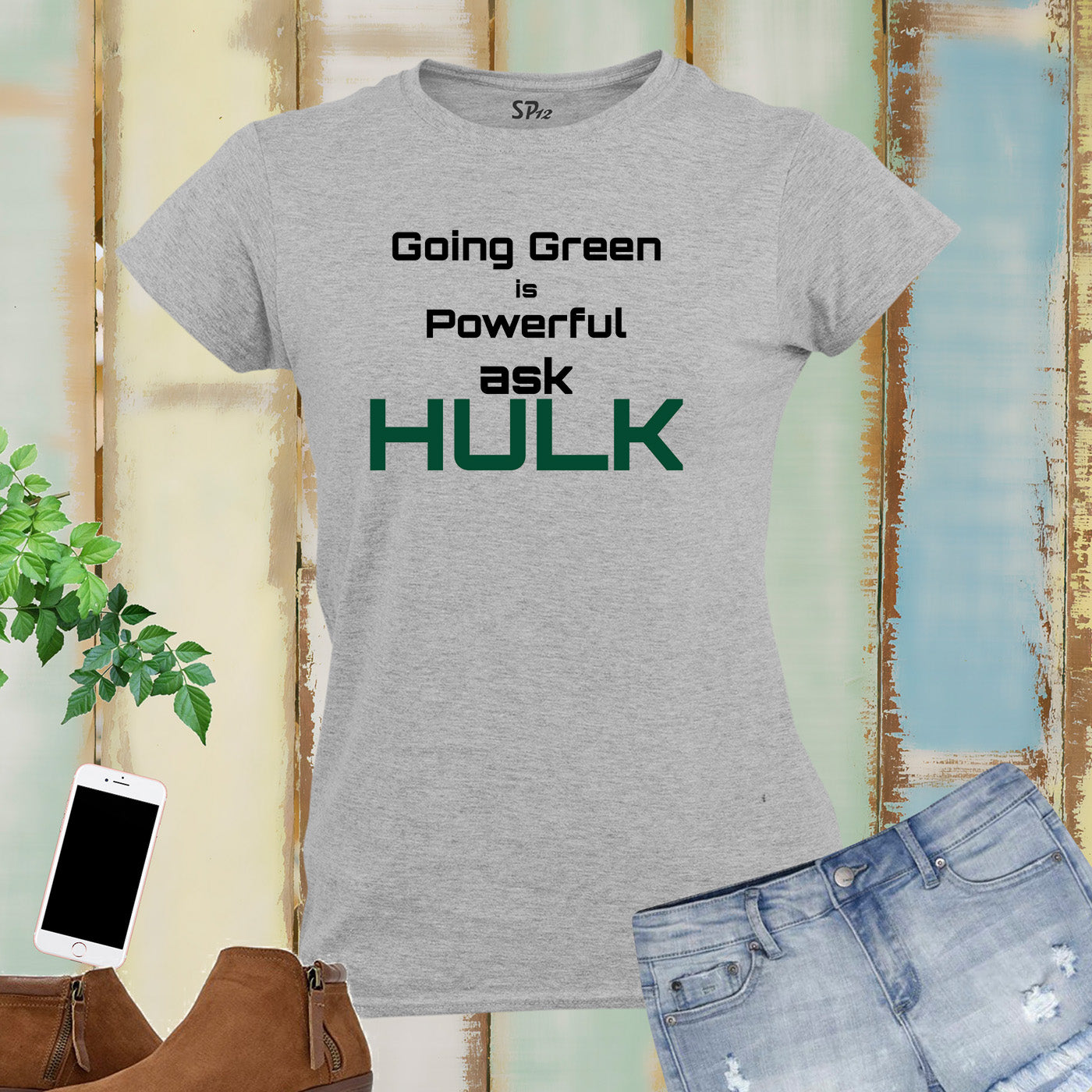 Green Hulk Awareness Women T Shirt