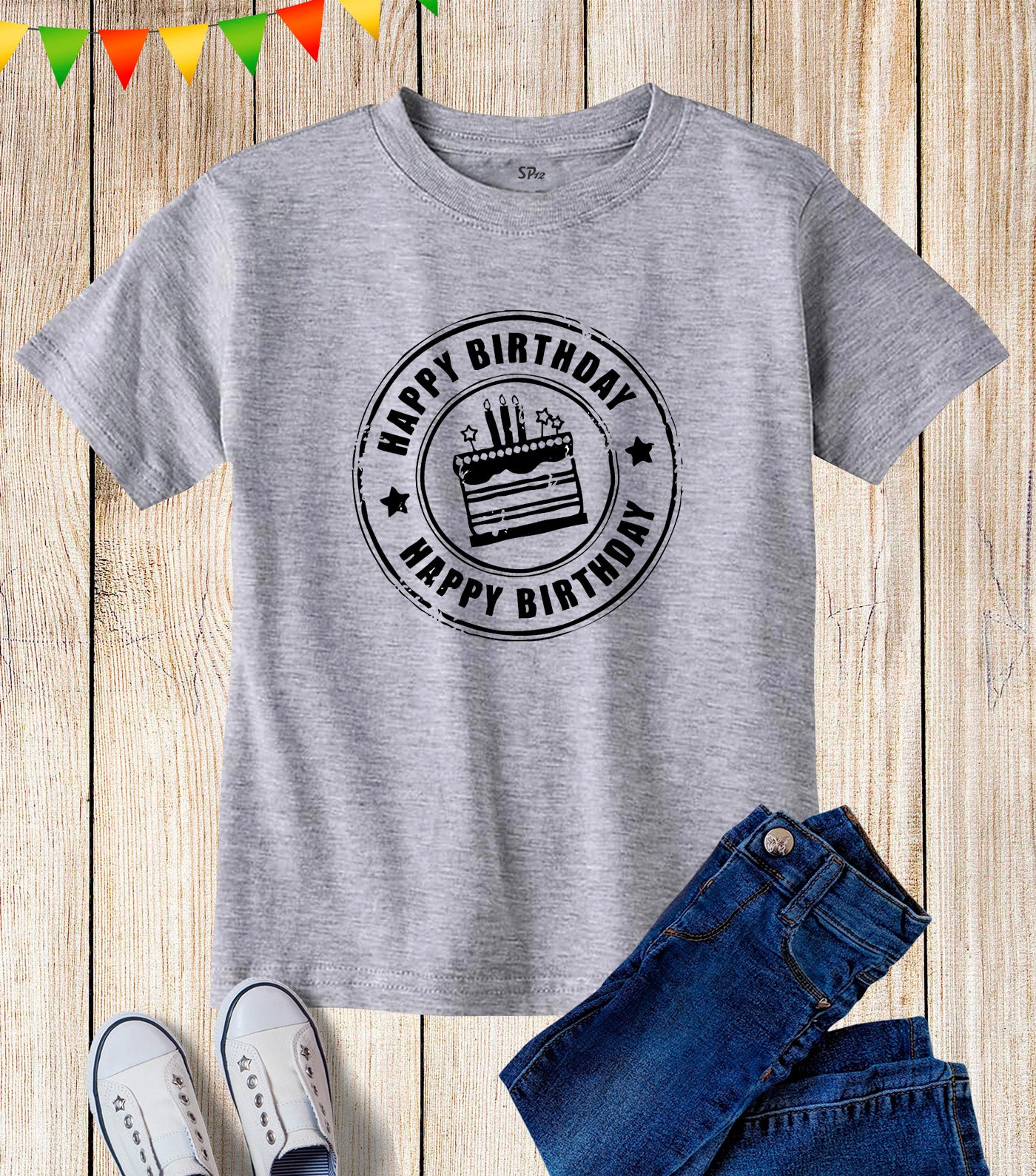 Happy Birthday Cake Kids T Shirt