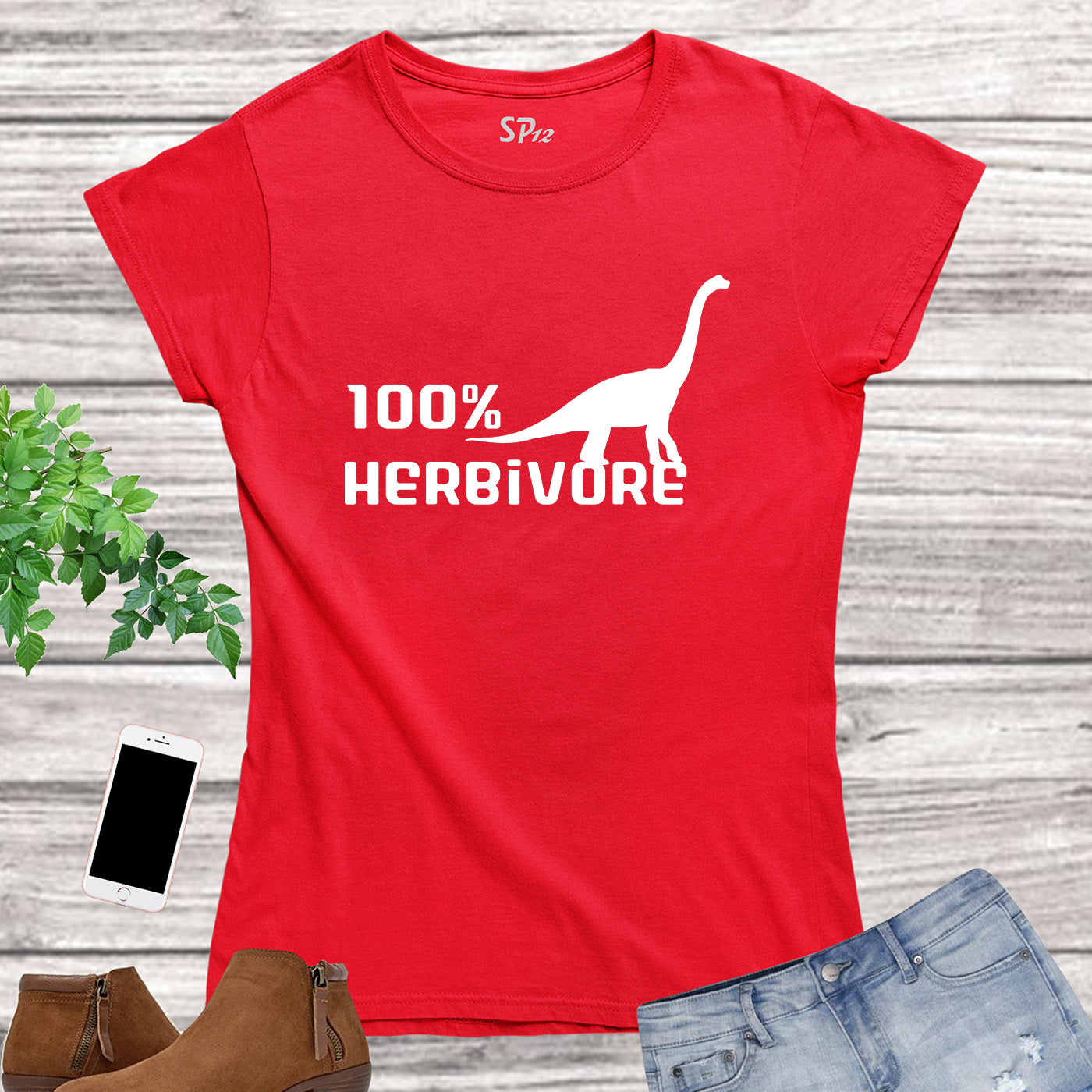 Herbivore Dinosaur Women T Shirt