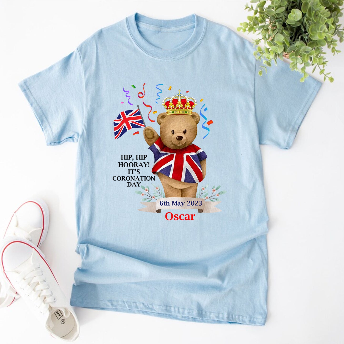 King Charles III T Shirts Hip Hip Hooray 6th May 2023 United Kingdom Flag Tshirts