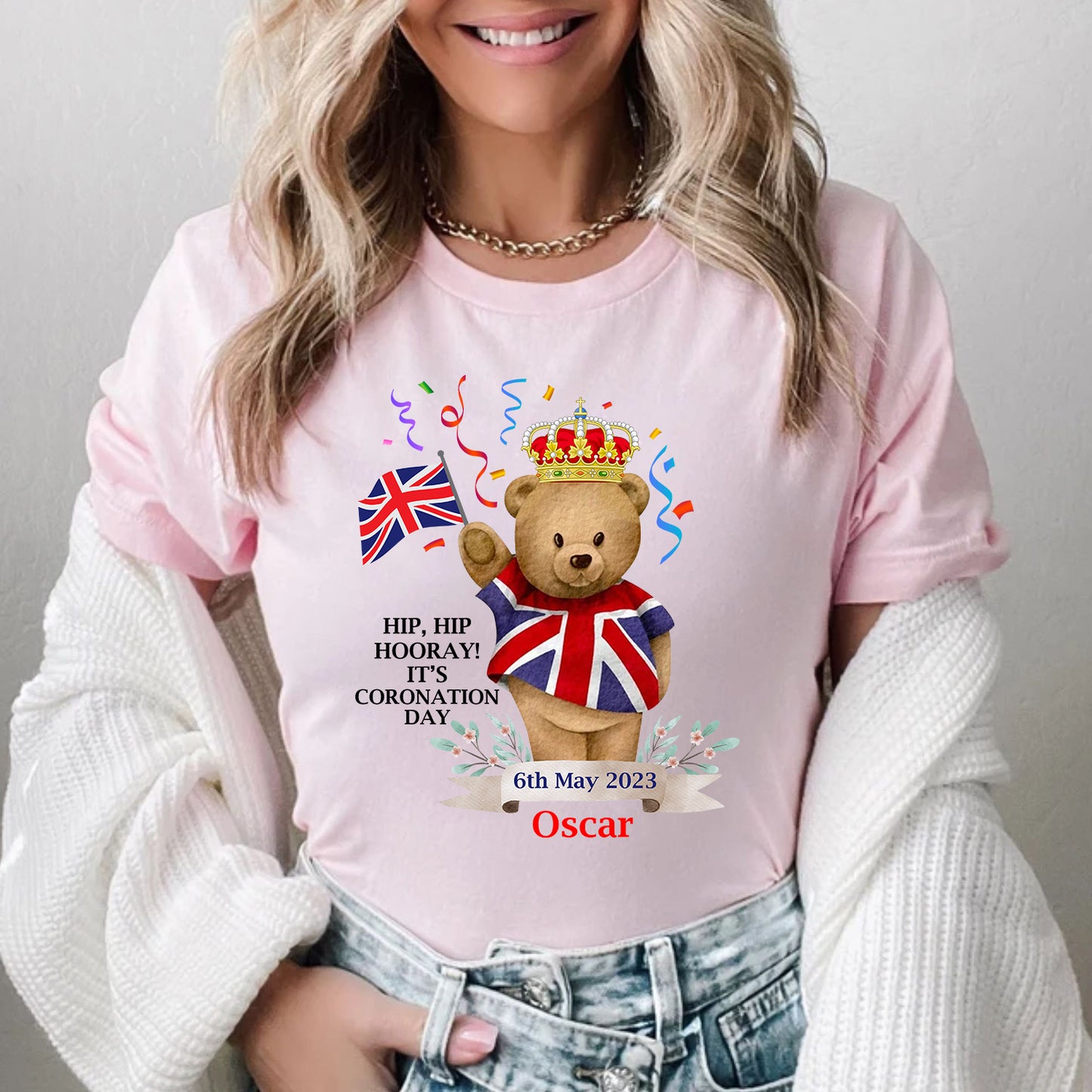 King Charles III T Shirts Hip Hip Hooray 6th May 2023 United Kingdom Flag Tshirts